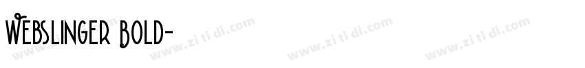 Webslinger Bold字体转换